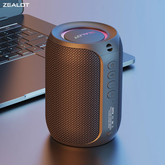 Altavoz Bluetooth para exteriores: graves potentes, luces LED, resistente al agua e inalámbrico