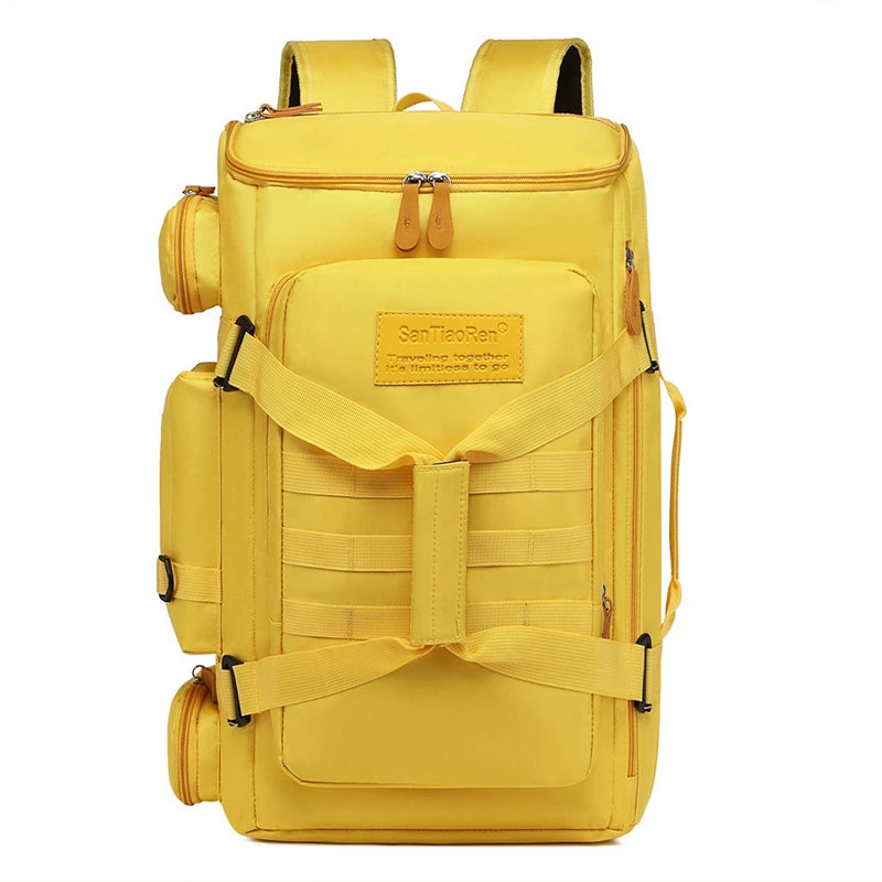 Bolsa de gimnasio impermeable con compartimento para artículos húmedos y secos: mochila de viaje, yoga y deportes
