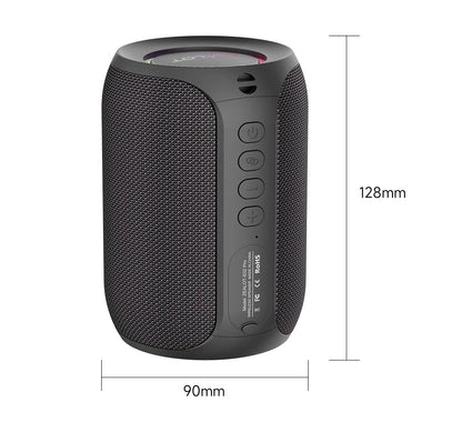 Altavoz Bluetooth para exteriores: graves potentes, luces LED, resistente al agua e inalámbrico