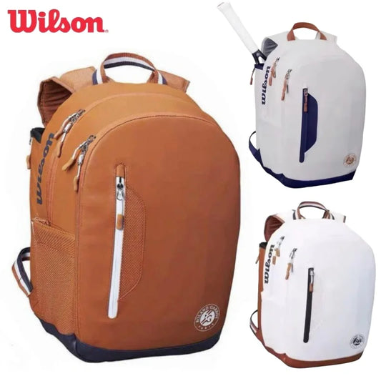 Mochila de tenis Wilson – Capacidad para 2 raquetas | Edición Roland Garros | Bolsa de tenis unisex