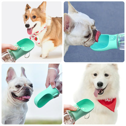 Botella de agua para perros a prueba de fugas: dispensador de hidratación portátil para paseos, viajes y senderismo