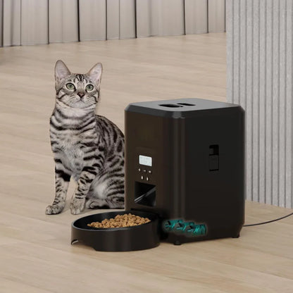 Dispensador automático de comida para mascotas: comedero con temporizador inteligente para perros y gatos 