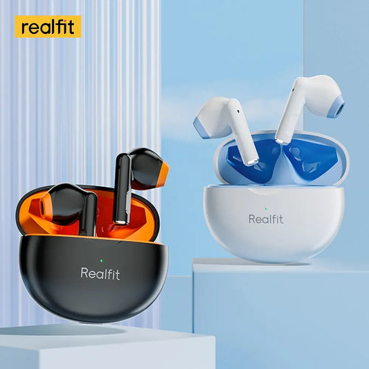 Audífonos inalámbricos auténticos: Realfit Bluetooth 5.0 para dispositivos Android 