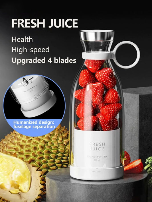 Rechargeable Fruit Mixer for Smoothies, Shakes & Fresh Juice Anywhere