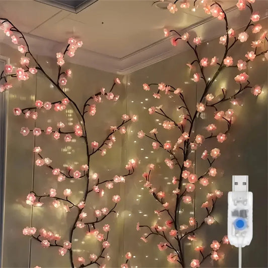 Lumières LED en fleurs de cerisier