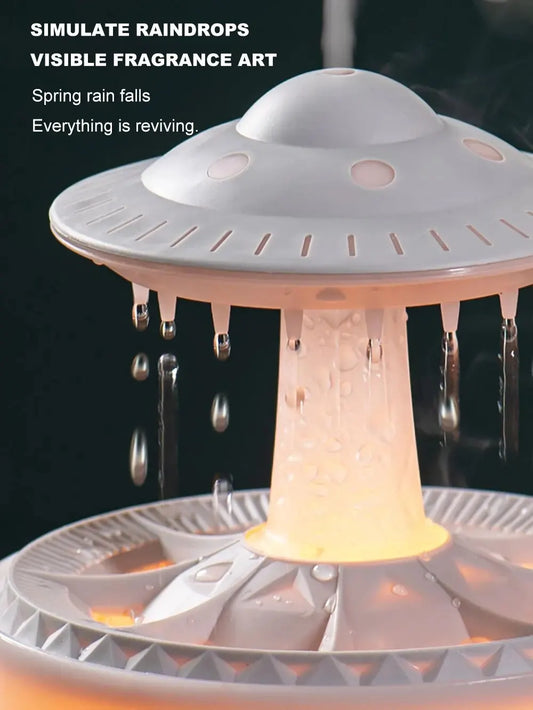Aierwill UFO Ultrasonic Aroma Diffuser – Essential Oil Humidifier with Remote Control & Mist Maker