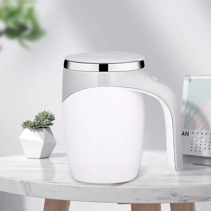 Taza AutoBlend: Taza eléctrica de acero inoxidable con agitación automática