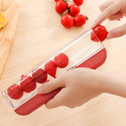 Cortador multifunción de tomates y uvas para preparar frutas y ensaladas
