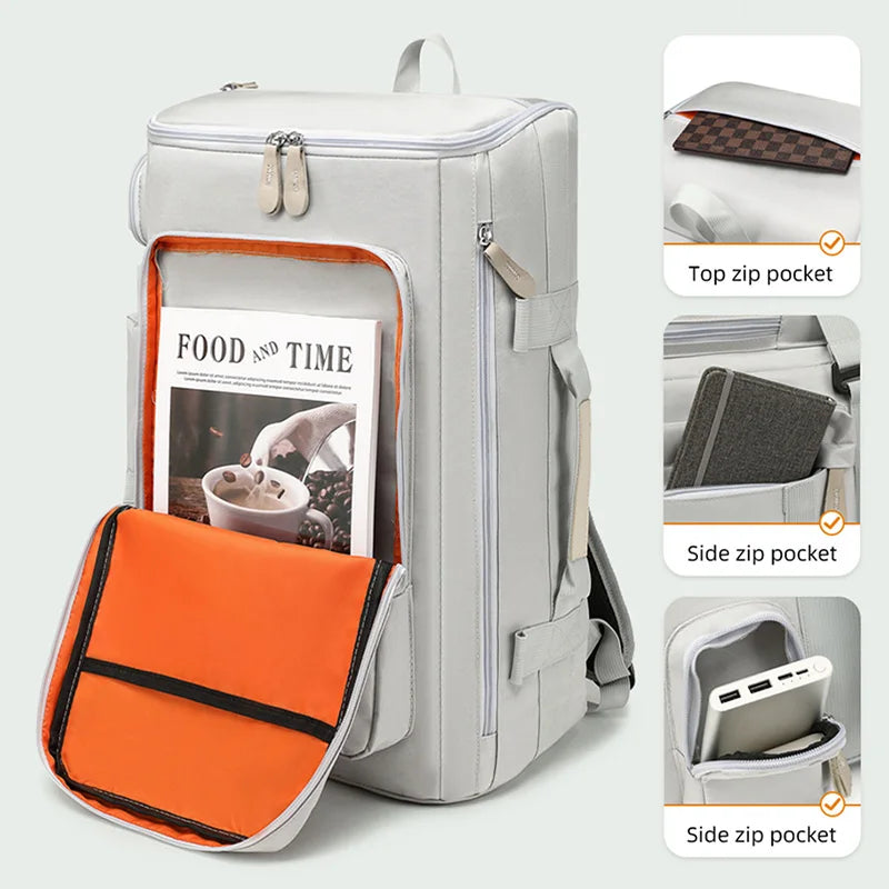 Bolsa de gimnasio impermeable con compartimento para artículos húmedos y secos: mochila de viaje, yoga y deportes