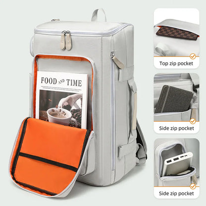 Bolsa de gimnasio impermeable con compartimento para artículos húmedos y secos: mochila de viaje, yoga y deportes