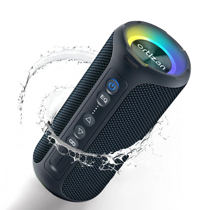 Altavoz Bluetooth portátil: graves profundos, batería de 30 horas, resistencia al agua IPX7 e inalámbrico 