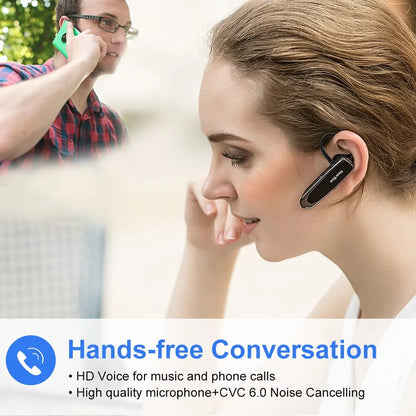 Auricular inalámbrico Bluetooth 5.0: micrófono con cancelación de ruido y 22 horas de conversación