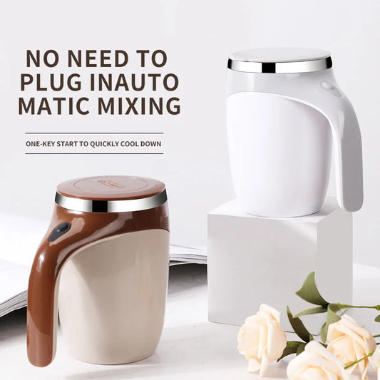 Taza AutoBlend: Taza eléctrica de acero inoxidable con agitación automática