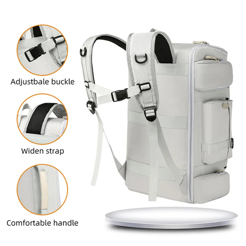 Bolsa de gimnasio impermeable con compartimento para artículos húmedos y secos: mochila de viaje, yoga y deportes
