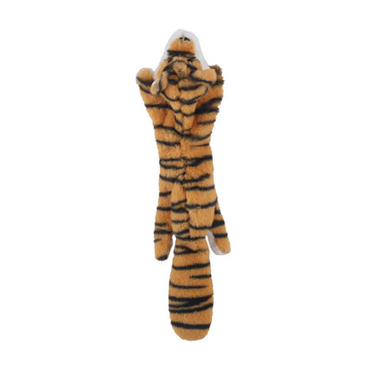 Dinosaurio suave para mascotas: juguete interactivo de peluche para perros y gatos pequeños