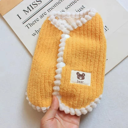 Abrigo de polar suave para mascotas: ropa de invierno para perros pequeños (chihuahua, yorkshire terrier, bulldog francés y más)