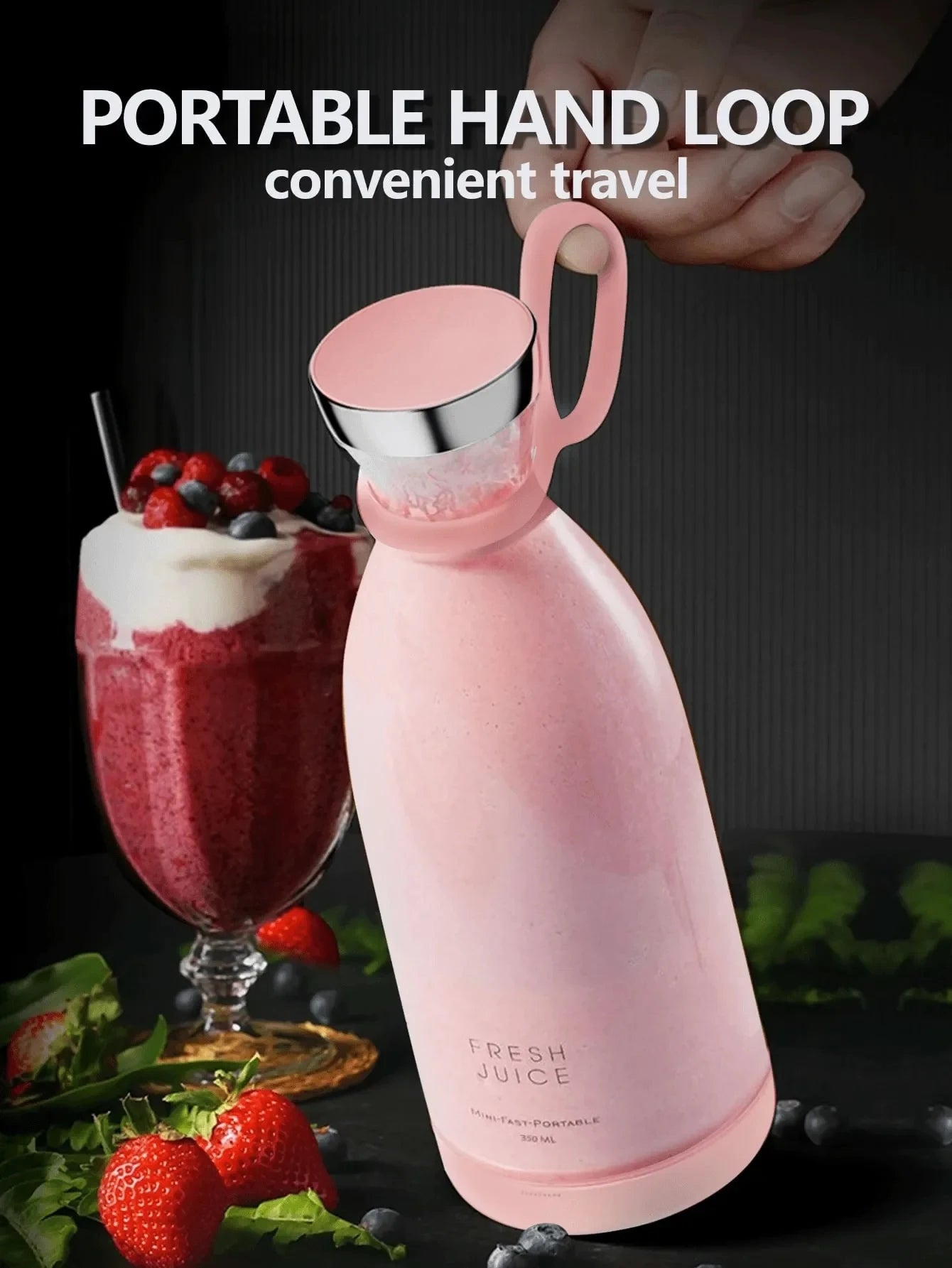 Rechargeable Fruit Mixer for Smoothies, Shakes & Fresh Juice Anywhere