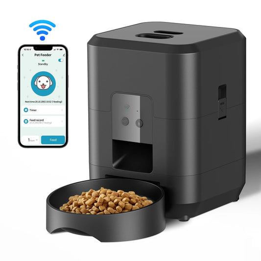 Dispensador automático de comida para mascotas: comedero con temporizador inteligente para perros y gatos 