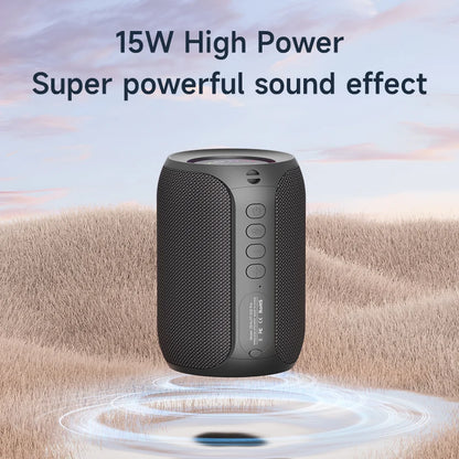 Altavoz Bluetooth para exteriores: graves potentes, luces LED, resistente al agua e inalámbrico