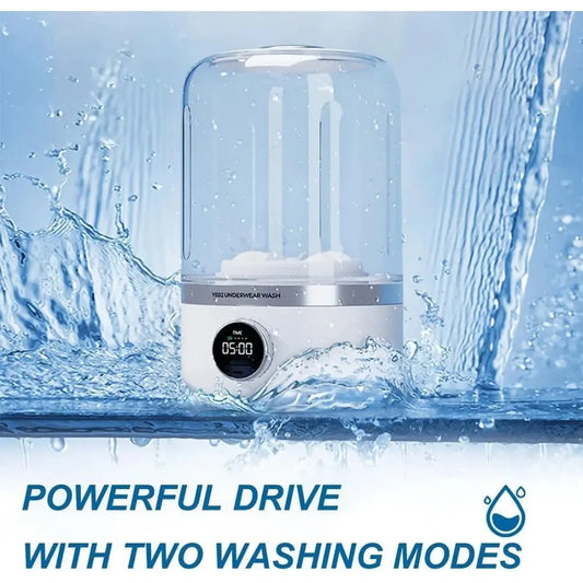 1L Mini Portable Washing Machine – Rechargeable Travel Laundry Bucket