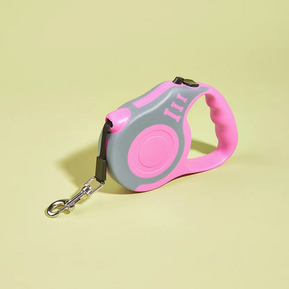 Correa retráctil automática para mascotas: correa de nailon de 3/5 m para cachorros, perros pequeños y gatos 